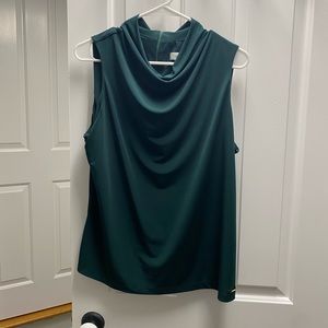 Calvin Klein green sleeveless blouse XL